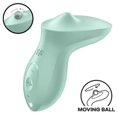 Vibromasseur Stimulateur Exciterrr Vert Bille Roulante - Satisfyer