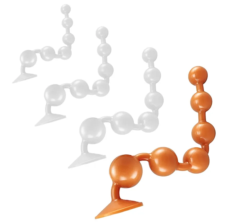 Chapelet anal Silicone SOMASS XL 58 x 7.8cm Orange