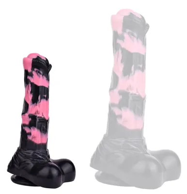 Gode Horse HURULF S 18 x 4.7cm Noir-Rose