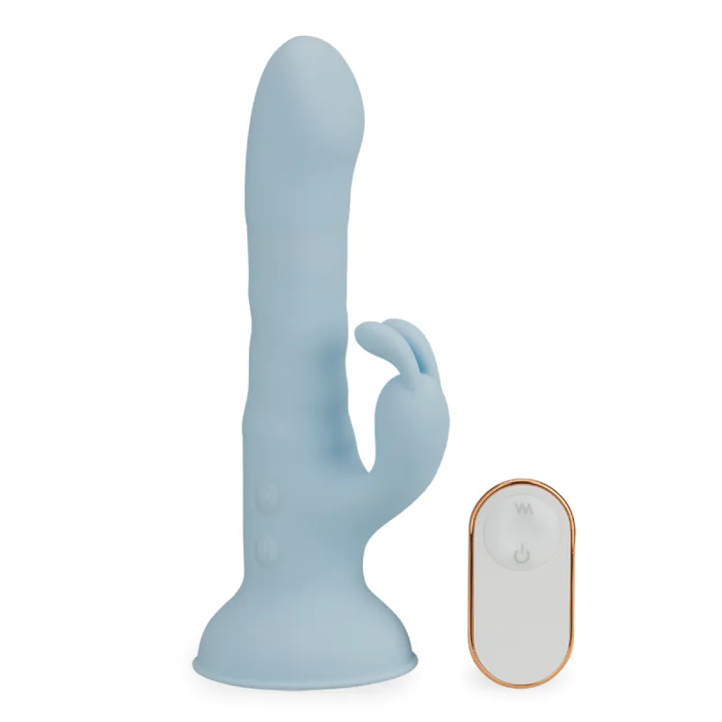 Vibromasseur rabbit ventouse va-et-vient et vibrant VelvetHop