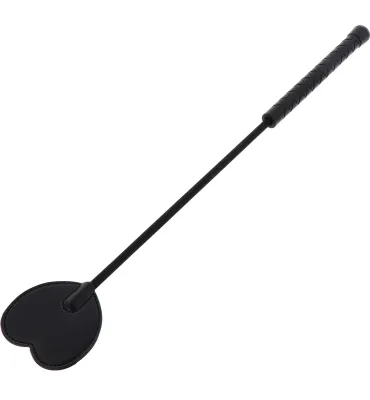 Cravache BLACK HEART 44cm Noir