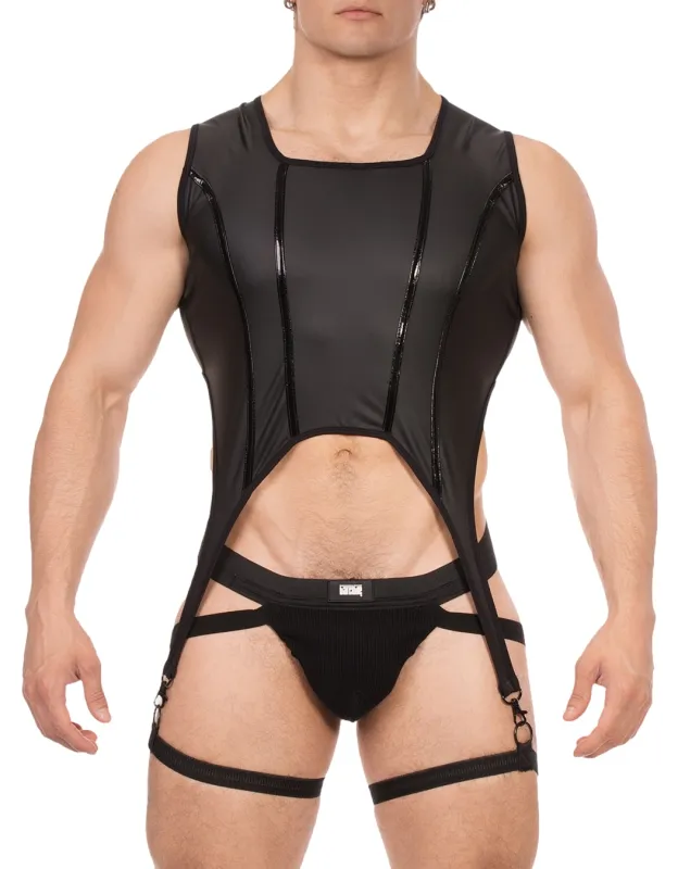 Barcode Berlin Bustier Porte-Jarretelles MILOS Noir