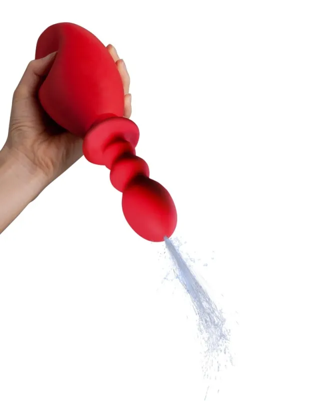 Poire de lavement FRESH WASH 10 x 3.2 cm - Contenance 275ml Rouge
