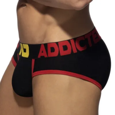Addicted Slip TRICOLOR PIQUE Noir