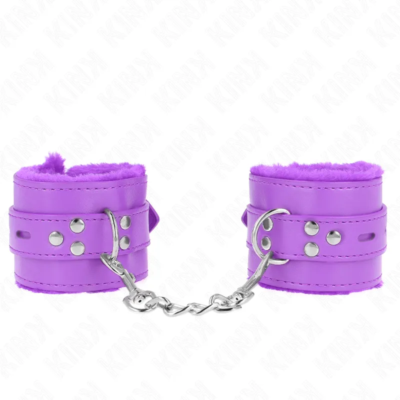 Bracelets de Poignet Fourrure Violets Réglables - KINK