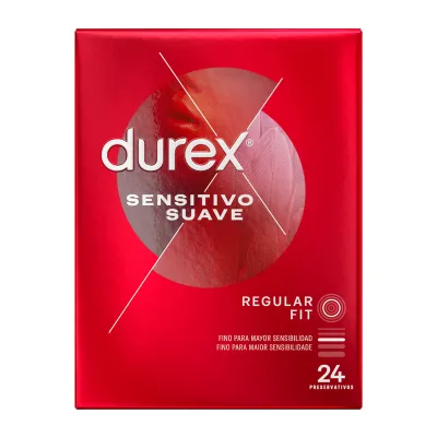 Préservatifs ultra fins Durex Sensitive Soft - Boîte de 24