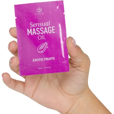 Huile de massage fruits exotiques monodose 10 ml - Secret Play