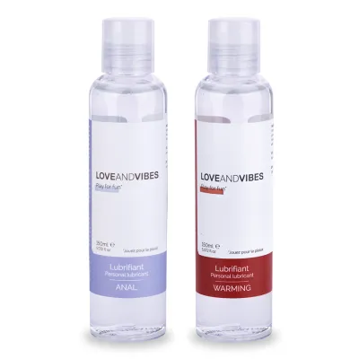 Duo de lubrifiants anal et hot LOVE AND VIBES 150ml