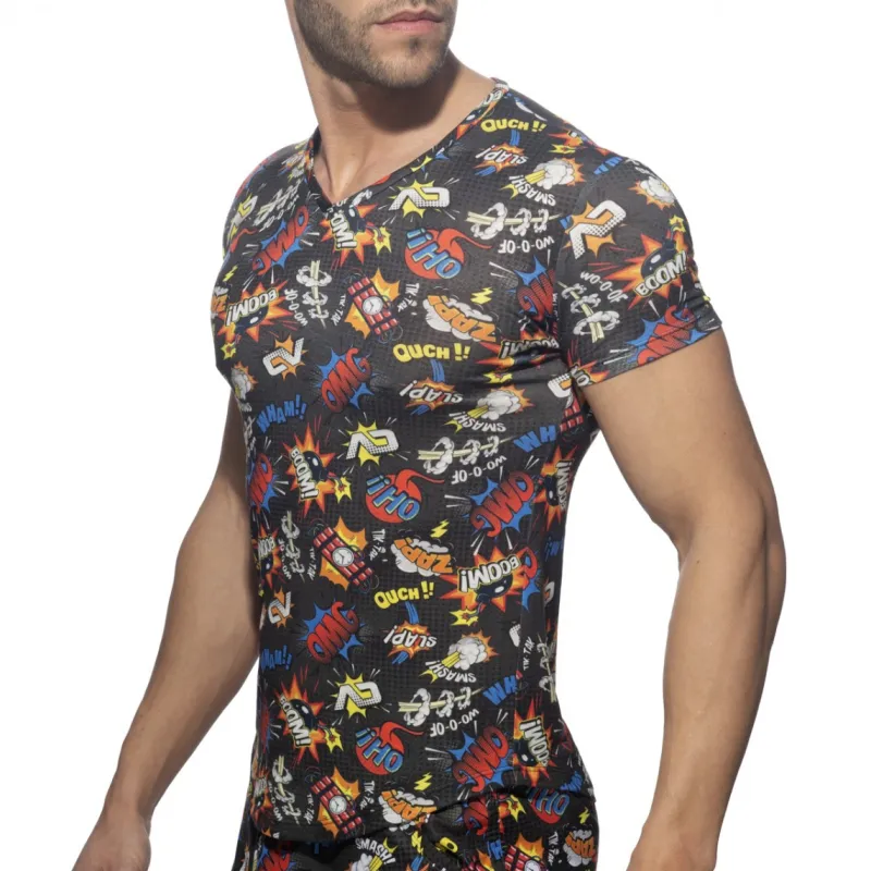Addicted T-shirt COMIC Addicted Noir