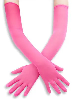Gants Longs MESH GLOVES 50cm Roses