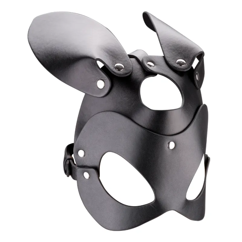 Masque de lapin en similicuir