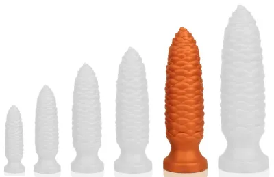 Plug anal LONG PINE XL 25 x 7 cm Orange