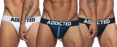 Addicted Pack 3 Thongs Mesh Push Up