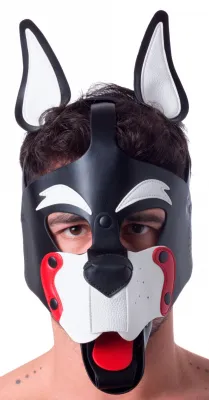 Masque PUPPY 665 Blanc et Rouge