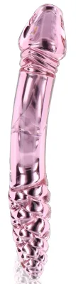 Gode en verre RHINESTONE SCEPTER 23 x 3.6cm Rose