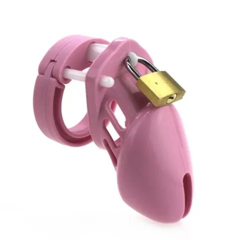 Cage de chasteté Silicone 7 x 3.3 cm Rose