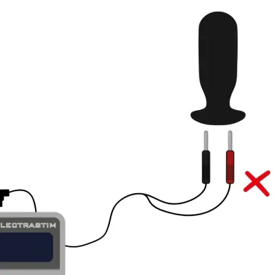 Câble d'électrostimulation coudé 90° 1,2m - ElectraStim