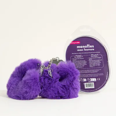 Menottes Fourrure Douce Passage du Désir -  Violet