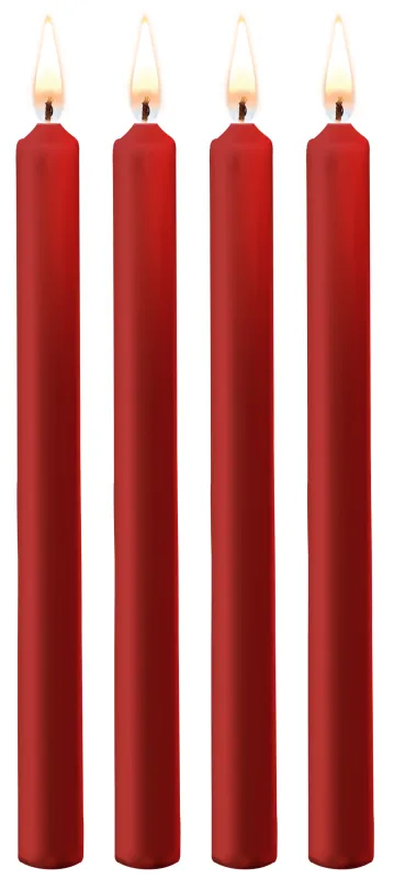 Lot de 4 bougies SM TEASING WAX Rouge