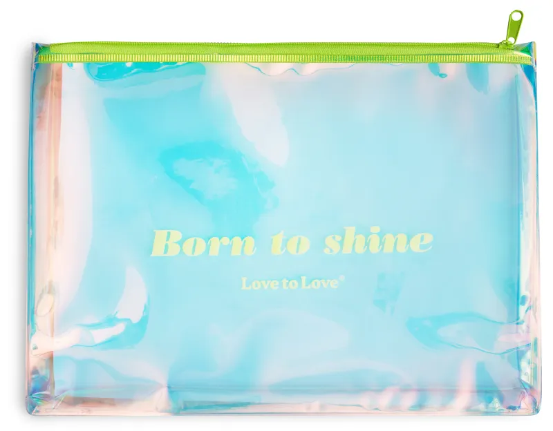 Pochette de rangement pour sextoys BORN TO SHINE Zip jaune