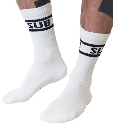 Chaussettes blanches SUB Crew Socks