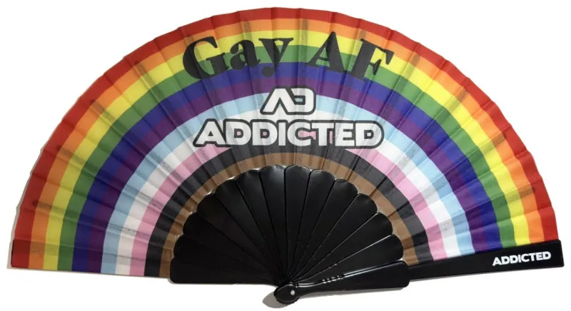 Éventail Addicted GAY AF 33 x 23cm