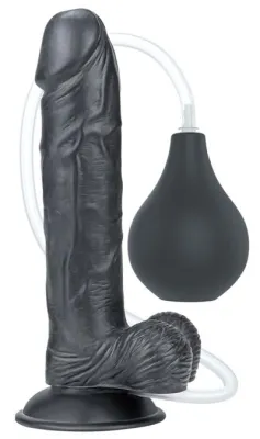 Gode réaliste éjaculateur SQUIRT 18 x 4.5cm Noir