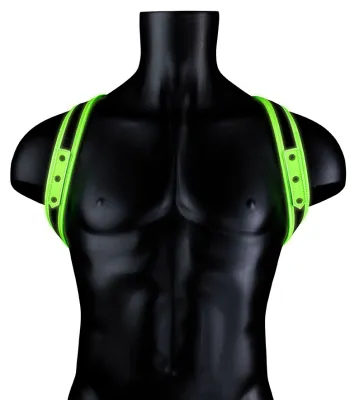 Harnais phosphorescent SLING GLOW Noir-Vert Néon