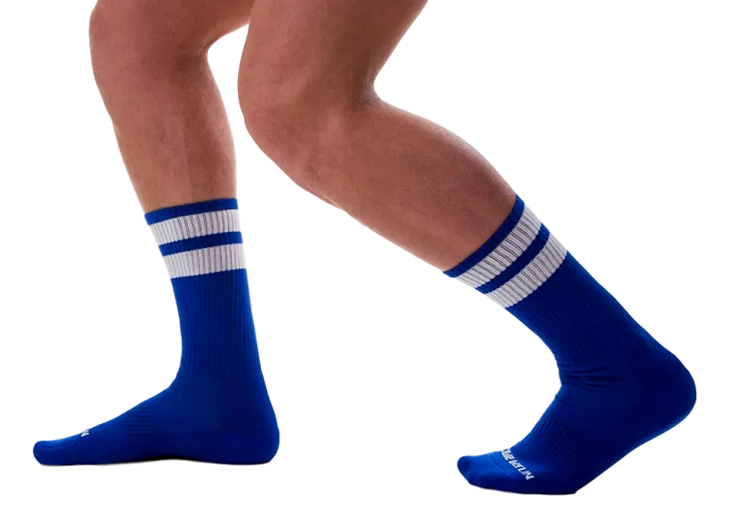 Chaussettes GYM SOCKS Bleu-Blanc