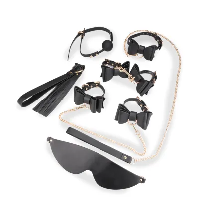 Coffret BDSM 7 pièces style raffiné et trousse de rangement