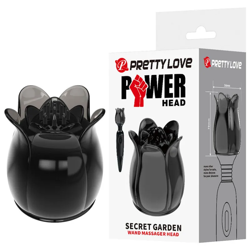 Accessoire Masseur Secret Garden Tête Noire - Pretty Love