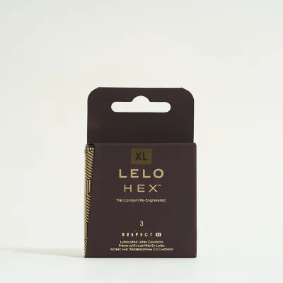 Préservatifs HEX Respect XL de LELO - Par 3