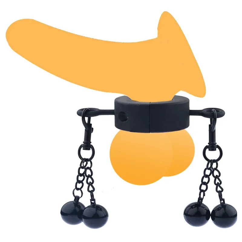 Ballstretcher en métal avec 4 Boules BIG TESTICLE S 32mm - Hauteur 12mm - Poids 375g Noir