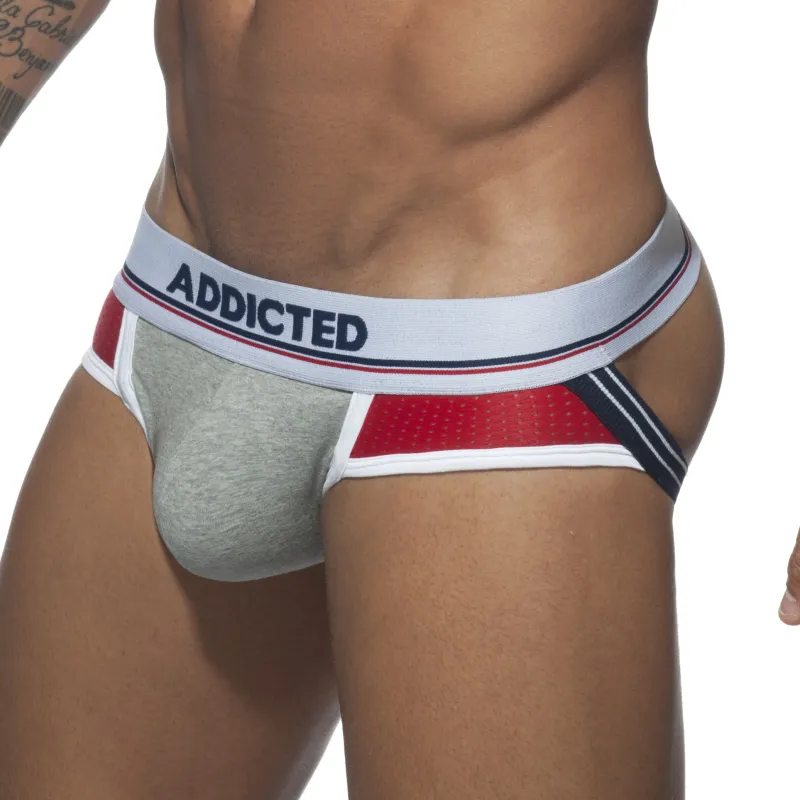 Addicted Jockstrap PUSH UP SPORT Gris