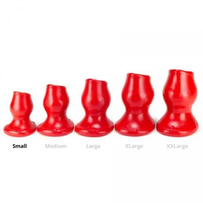 Plug Tunnel Pig-Hole Rouge Small - 7 x 4.5 cm