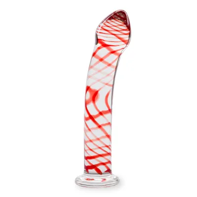 Gode godemichet en verre Perfection gode vaginal ou anal homme ou femme - Rouge