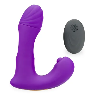 Vibromasseur anal Stimulateur prostatique vibrant et flapping Noxis - Violet
