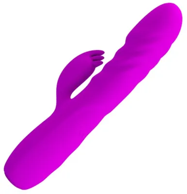 Vibro Rabbit à poussée MELANIE Pretty Love 21cm Violet