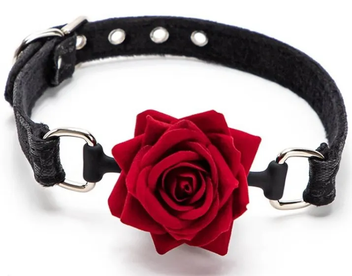 Baillon Boule avec Rose BUD GAG Noir