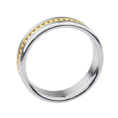 Anneau pénien en métal PERLY RING Contour doré