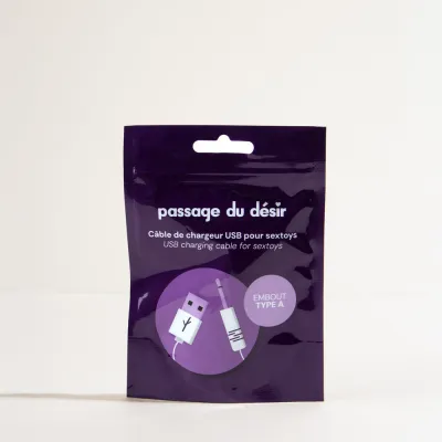 Câble de chargement spécial sextoy Passage du Désir - Câble : 65 cm