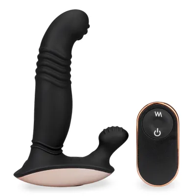 Vibromasseur anal Stimulateur de prostate va-et-vient, vibrant et chauffant Click - Noir