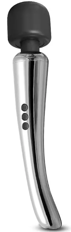 Stimulateur Wand SILVERY 30 cm - Tête de 55 mm Argenté