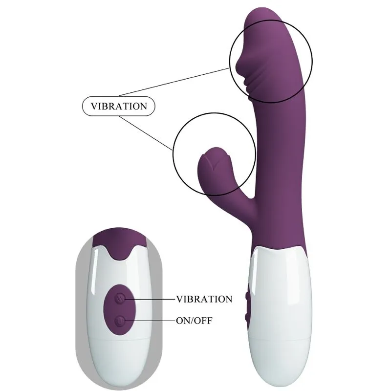 Vibromasseur Double Stimulation Snappy G-Spot Violet - Pretty Love
