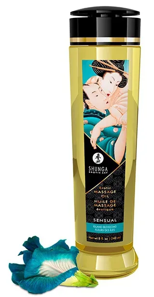 Huile de massage SENSUAL Fleurs des Iles 240mL