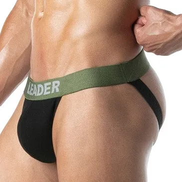 LEADER Jockstrap GI ARMY Kaki-Noir
