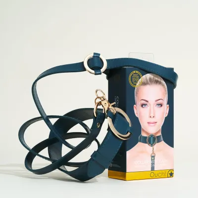 Collier et laisse Halo de Ouch ! - laisse : 110 x 3,5 cm