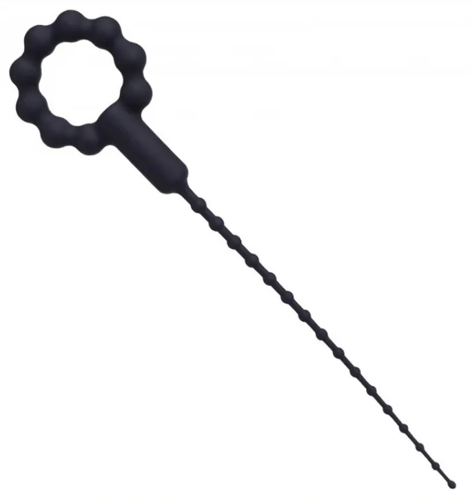 Tige d'urètre Vibrante en silicone O-RING 17.5cm - Diamètre 3 à 8mm
