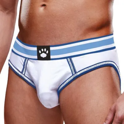 Bottomless OPEN BRIEF Prowler Blanc-Bleu ciel