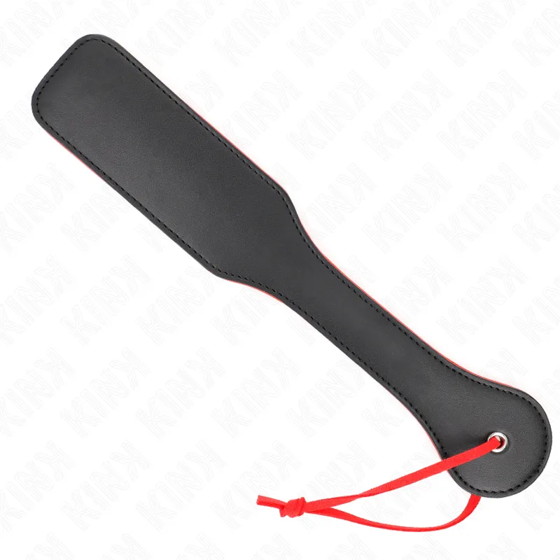 Tapette BDSM double face rouge et noir 32 cm - Kink